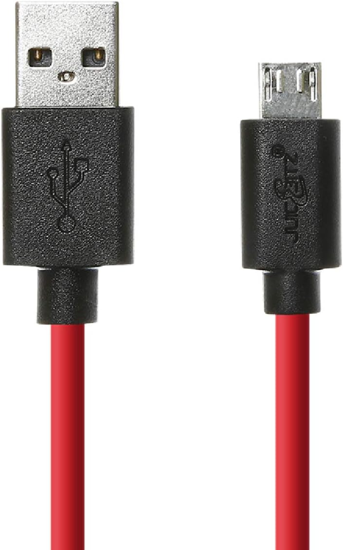 JuicEBitz 1m/3ft FAST 2.4A Micro USB Charger Cable compatible with Android Phones & Tablets: Samsung Galaxy A10 S7 S6 S5 Tab S2 TabA/LG W30 K50 / Cubot/HTC/Sony (Red) - Image 4