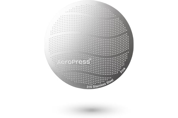 AeroPress Stainless Steel Reusable Filter - Metal Coffee Filter Replacement for AeroPress Original & AeroPress Go Coffee Make