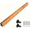 Pine Wood Handrail - 4ft Non-Slip Stair Railing, Wall Mounted Grab Bar For Elderly & Safety