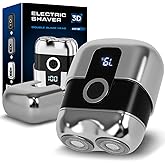 Electric Shaver for Men, 2026 New Painless Portable Dual Head Pocket Travel Electric Shavers, Waterproof Wet Dry Cordless Electric Razor
