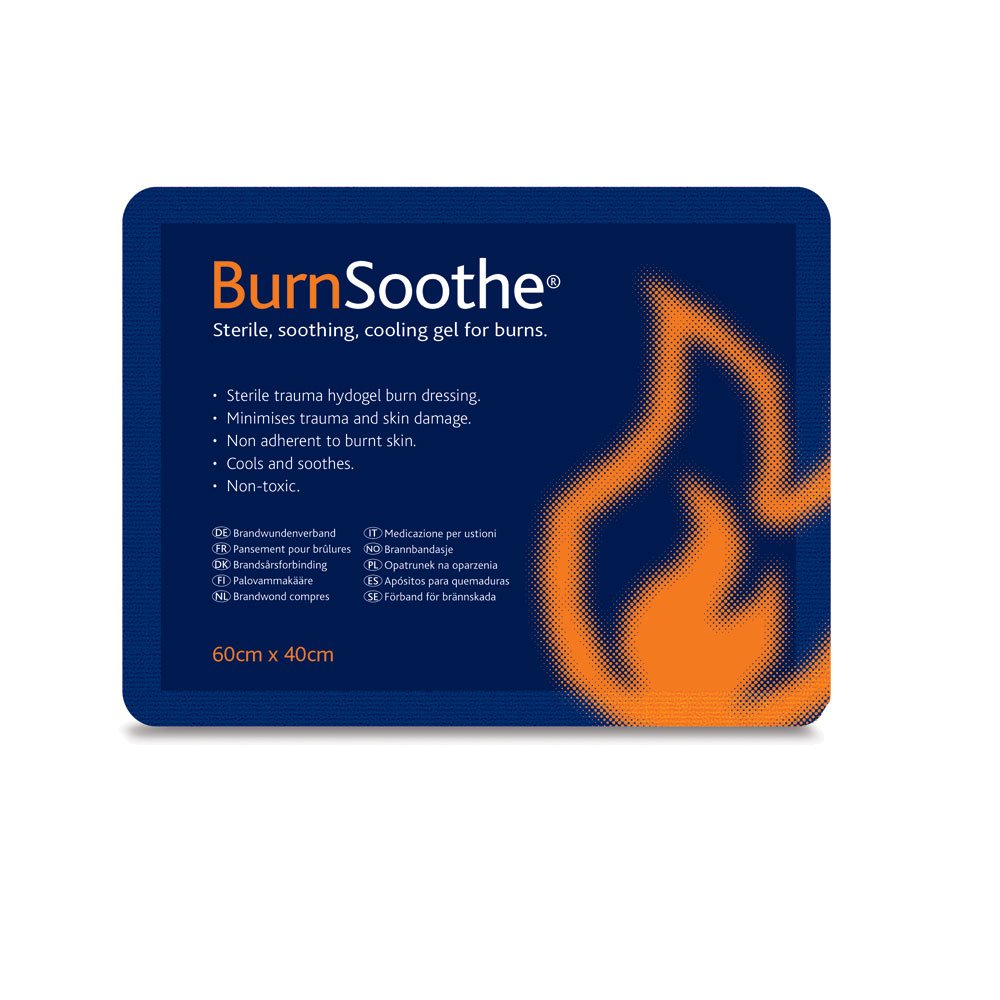 Reliance Medical Burnsoothe Cooling Gel Immediate Dressing For Burns In First Aid Sterile Burns Soothing, Non-Adherent, Non-Toxic, Minimize Trauma And Skin Damage, 40 Cm x 60 Cm, (Pack Of 1)