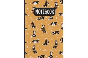 Funny Bernese Mountain Dog Notebook: Lined Journal for Bernese Mountain Dog Lovers: 6x9, 110 Blank Pages