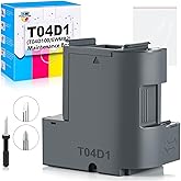 Poschink T04D1 T04D100 Ink Maintenance Box for ET-15000 ET-3750 ET-3760 WF-2860 ET-4760 ET-3850 ET-4850 XP-5100 ET-3710 ET-5150 ET-3830 ET-M1000 ST-3000 ET-M2170 Printers TO4D1/TO4D100/EWMB2/04D1
