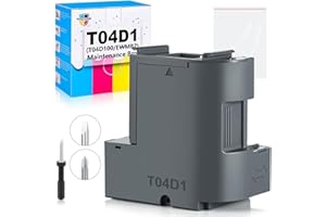 Poschink T04D1 T04D100 Ink Maintenance Box for ET-15000 ET-3750 ET-3760 WF-2860 ET-4760 ET-3850 ET-4850 XP-5100 ET-3710 ET-5150 ET-3830 ET-M1000 ST-3000 ET-M2170 Printers TO4D1/TO4D100/EWMB2/04D1