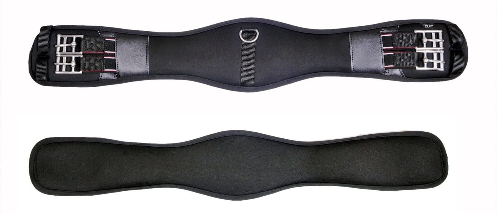 Preto New Synthetic Girth Dressage Memory Foam Equine Elasticated Both Ends Anatomical Horse Saddle Girths Anti-Chaff & Anti-Gall Comfort Cushioning Performance Ergonomically Shaped Padded no pinching