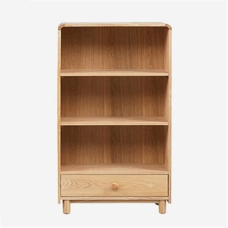 Amazon 本棚 書棚 収納棚 ブックケース本棚ソリッドウッド子供用棚多層モダンミニマリストノルディックスモールアパートフロア収納キャビネット 玄関収納 鞄収納 衣類収納 漫画 雑誌 小説 コミック 組み立て式 色 Natural Size 70x127x100m 本棚 オンライン通販