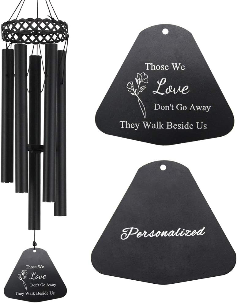 ASTARIN Memorial Wind Chimes for Loss of Loved One Personalized,in Memory of Windchimes as Memorial Gifts for Loss of Mother,30 inch Sympathy Wind Chimes Outdoor Garden Décor