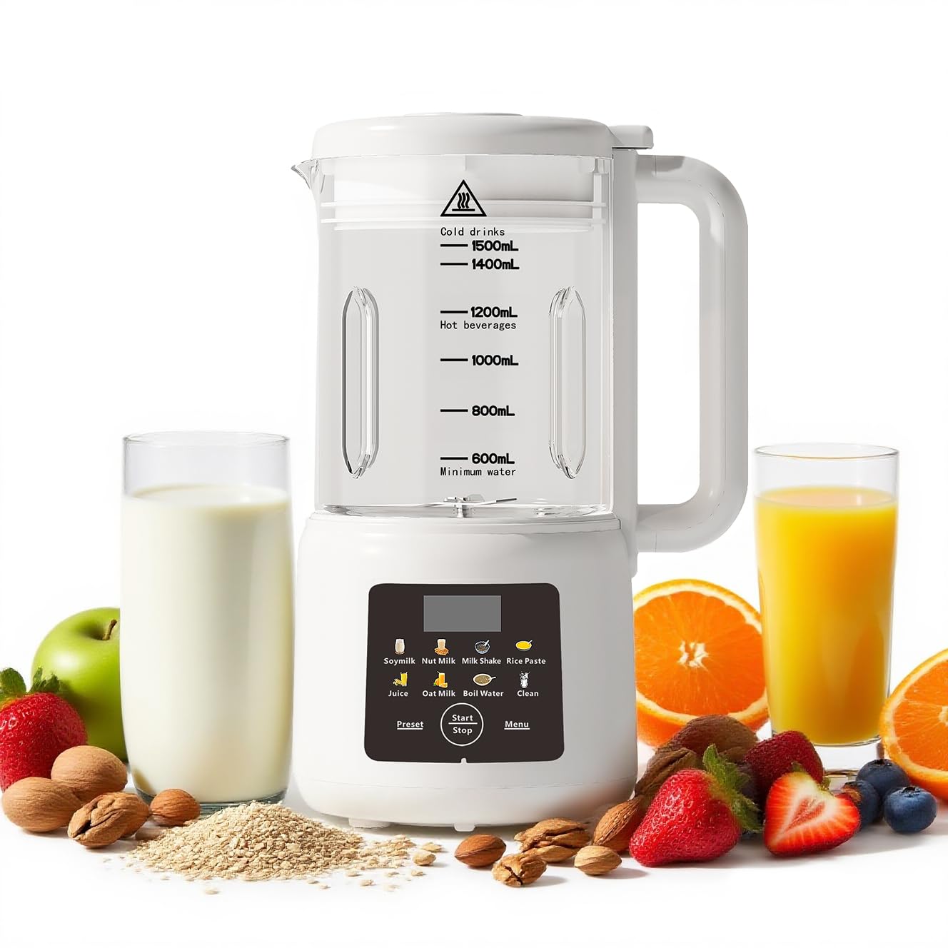 Photo 1 of *USED*
Nut Milk Maker,54oz Automatic Soy Milk Maker for Homemade Almond,Oat,Soy Milks and Non Dairy Beverages,Nut Milk Blender Machine with Delay Start/18 Hours Timer/Keep Warm/Self Clean (White)