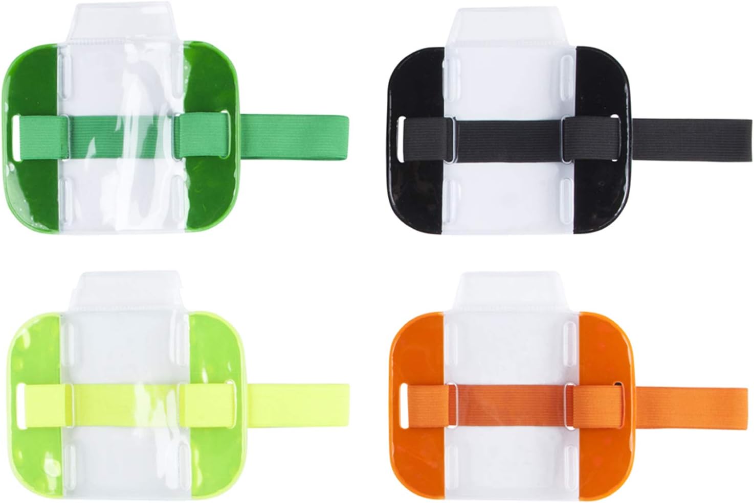 BRIFIELD® SIA Badge Holders 4 Pack, Yellow, Green, Orange, Black Suitable for All Security