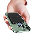 DEKSMO Wireless Power Bank 10000mAh Fast Charging,Slim Magnetic Portable Charger USB C PD 22.5W,Small LED Display Battery Pack for Mag-Safe/ iPhone16/15/14/13/12 /11 (Black)