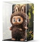 SAMORINO Transparent Dust-Proof Protective Cover with Painted Backdrops for LABUBU & ZIMOMO Dolls, I Found You & Various Medium to Large-Sized Figurines - Display Case & Showcase Shield