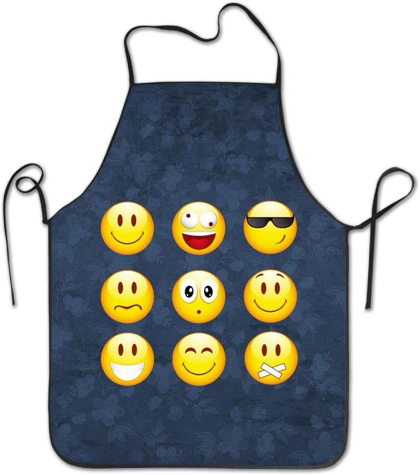 Smiley Emoticons BBQ Kitchen Cooking Apron