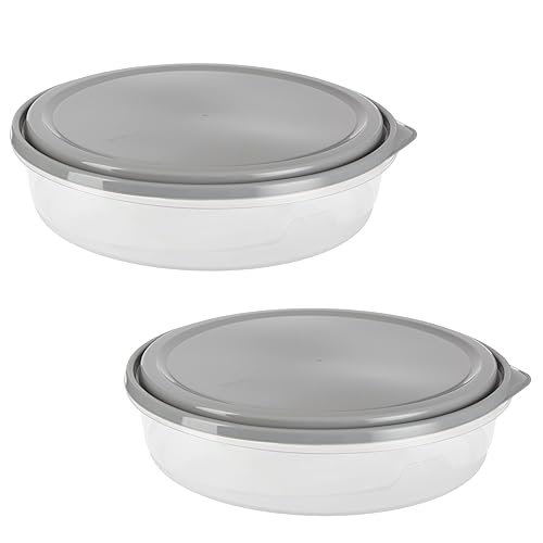 GoodCook EveryWare Extra Large 12 inch Round Container 2 pack, BPA Free