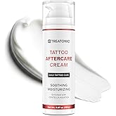 Tattoo Aftercare Cream for Soothing & Moisturizing: Healing & Soothing Aftercare Lotion for Microneedling, Microblading & Piercing - Tattoo Skin Care for New & Old Tattoos - 5 oz / 150ml