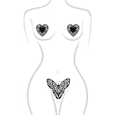 sugar tease Edible Flavored Body Pasties for Women &ndash; Red, Pink &amp; Black | Rose &amp; Floral Designs