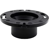 RecPro RV Toilet Closet Flange | 4x3 | ABS Plastic | Toilet-to-Floor Mount | RV Plumbing Accessories | (Flange Only)