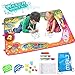 Large Aqua Drawing Water Doodle Mat for Kids Toys Mess Free Coloring Painting Educational Writing Mats Neon Colors Board Toddlers with 3 Magic Pen Xmas Gift for Boys Girls Age 2 3 4 5 6
