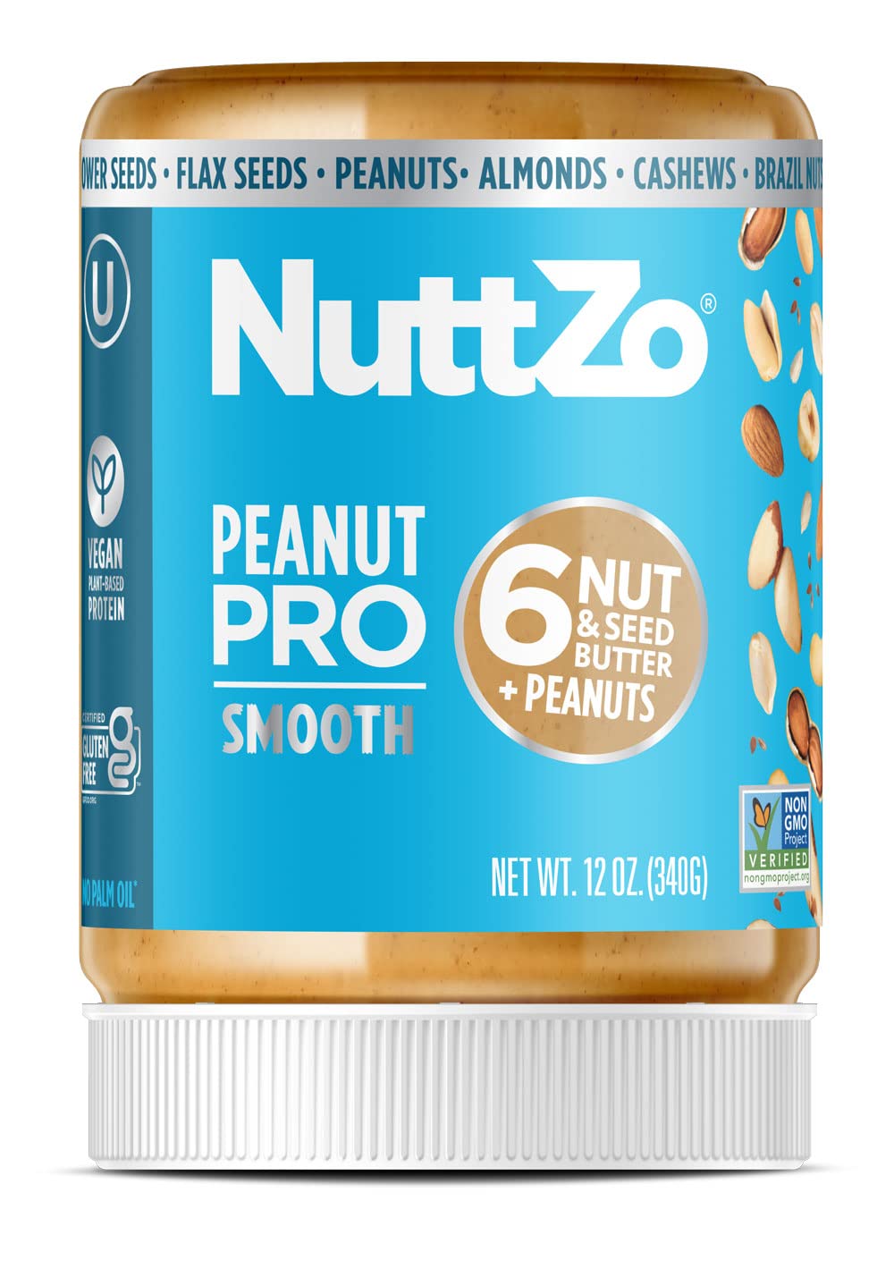 Peanut Pro Nut Butter by NuttZo | 7 Nuts & Seeds