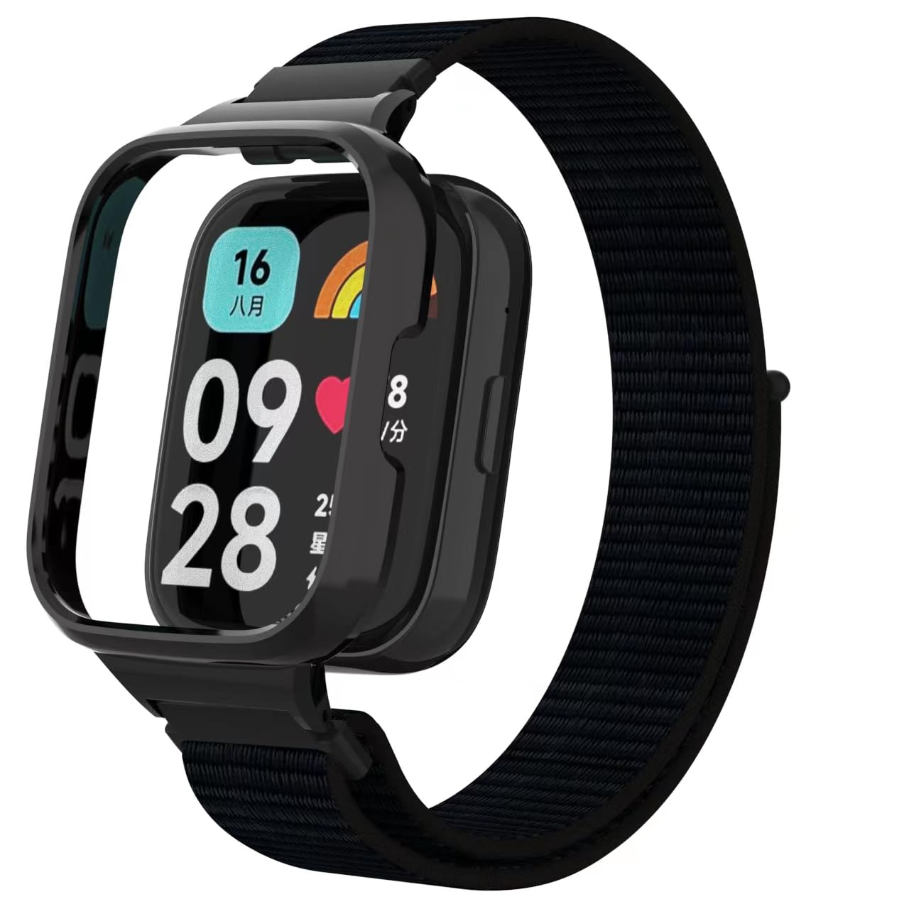 Keecuty Nylon Watch Band, Compatible with Redmi Watch 3 Active/Xiaomi Mi Watch Lite 3 Active, Breathable Sports Wrist Strap