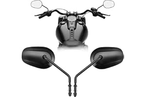 VPZMT 8mm Teardrop Rearview Mirrors for Harley Road King CVO Road Street Tri Glide Freewheeler Street XG500 XG750 Sportster X