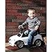 Evezo Bentley Continental Gt Speed, Ride-On Toy Car for Kids, Full Steering, Adult Push, Licensed (White) (326-BENTLEY-RIDEON-WHITE)