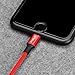 FOCUSPOWER 2PACK (3.3+6.6)FT Lightning Cable Linen Braided Fast Charging Cable 8pin Lightning to USB Cable for iPhone 7/7+/6/6+/6s/6s+/5/5s/5c/SE, iPad and More (Bright Red)