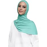 Lina & Lily Pre-sewn Instant Slip-on Modal Jersey Hijab Head Scarf Wrap for Muslim Women