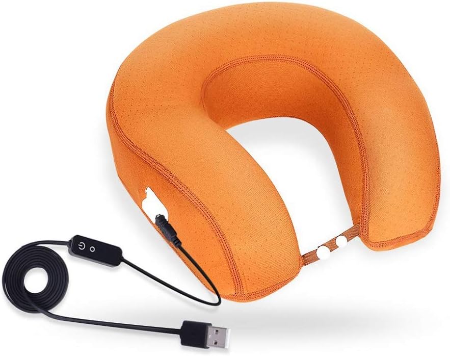 Amazon Com Graphene Times Heated Neck Pillow Travel Neck Pillow