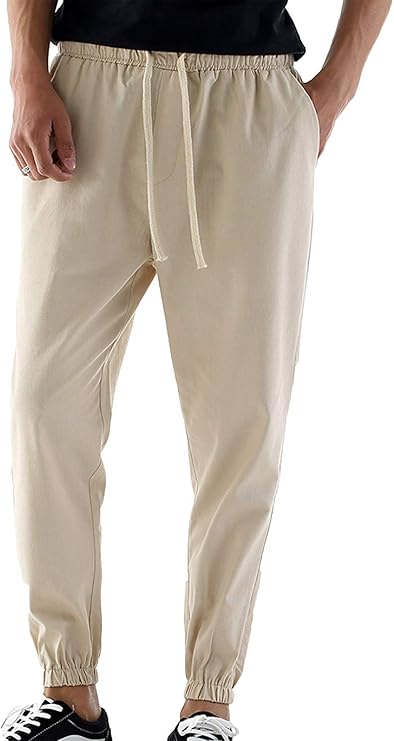 Hombre Pantalones De Deporte Persona Que Practica Jogging Pantalones Color Sólido Cintura