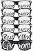 Groom, Best Man, Groomsman Glasses - Party Favours for Bachelor Party & Wedding - Party Sunglasses Kit - Set of 6 Pairs - Themed Novelty Glasses for Ridiculous Fun & Classic Photos (6pc Set, Black)