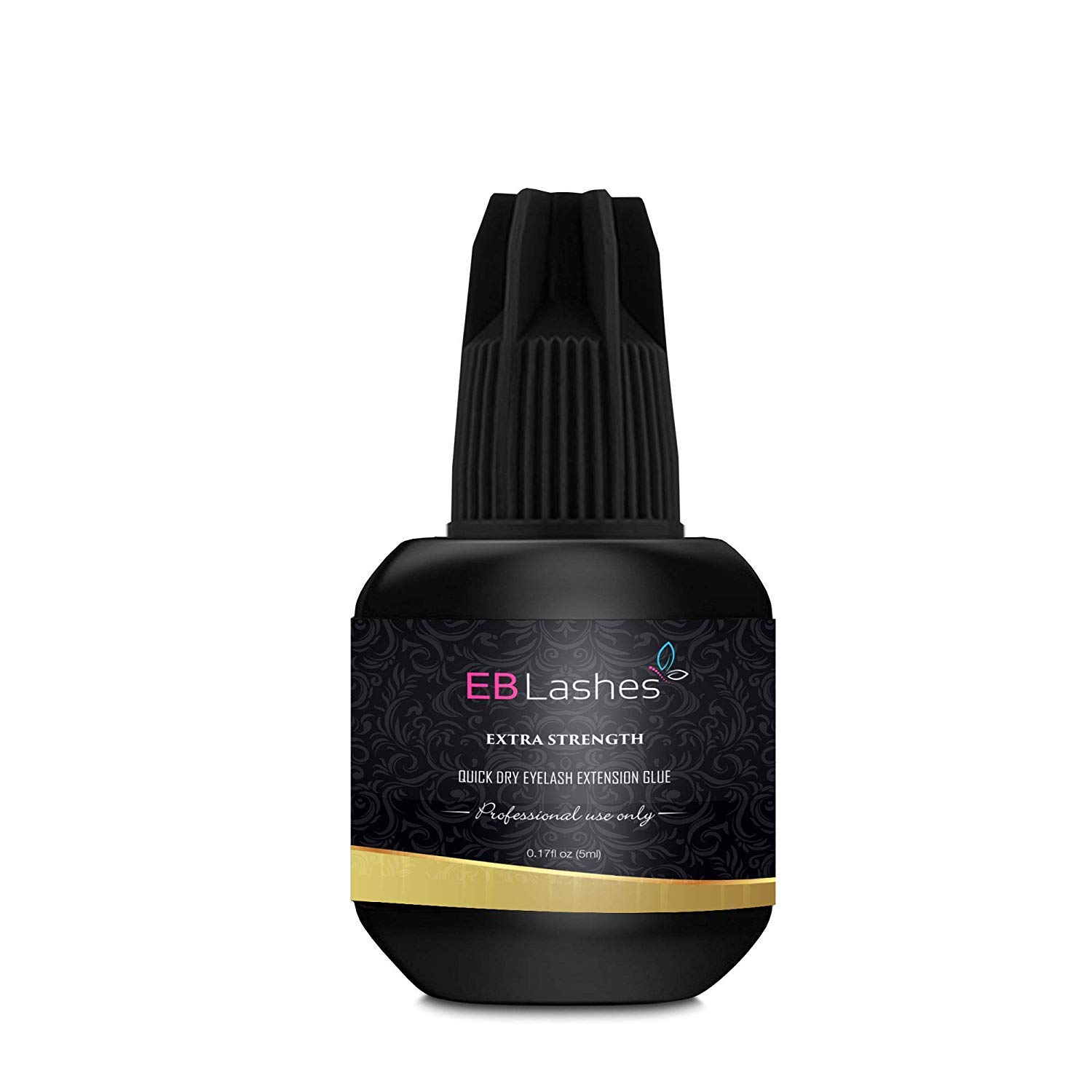 EB Lashes Extra Strong Eyelash Extension Glue Adhesive For Professional Eyelash Extension Artists For Individual EyeLash Extensions: Drys in 1-2s with 6-7 Week Retention 5ml