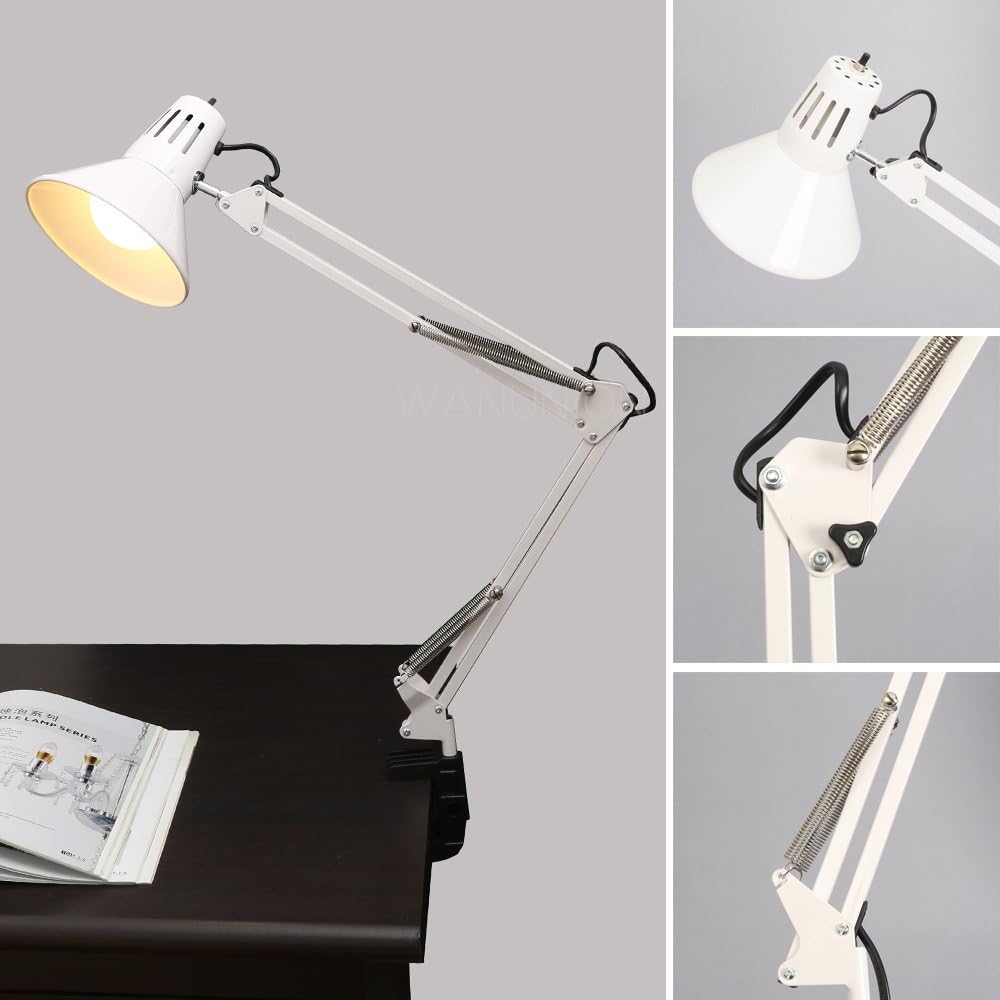 Adjustable Swing Arm Table Lamp Desk Studio Reading Desk Lamp Lighting