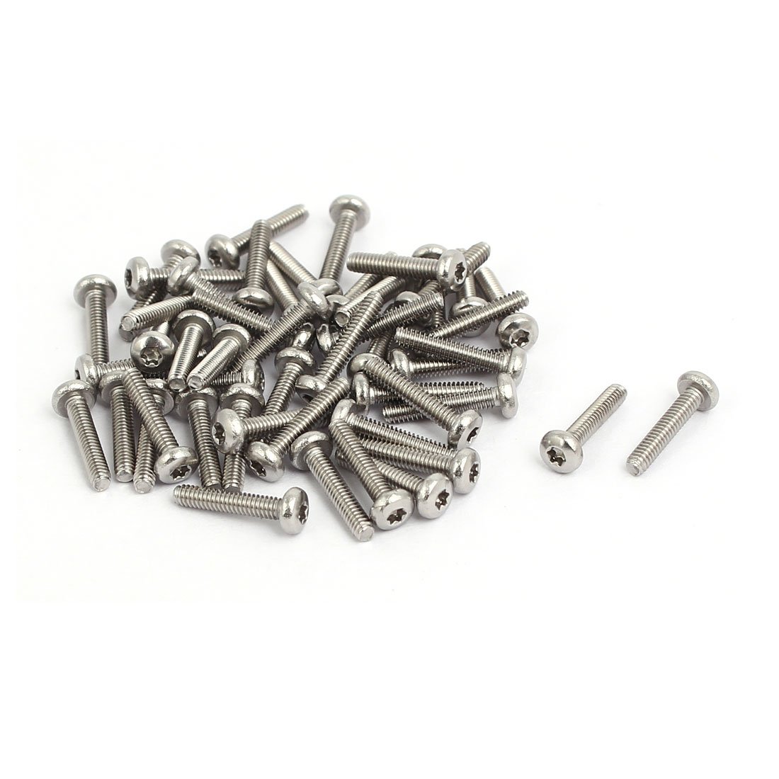 Sourcingmap M2 x 10mm 304 Stainless Steel Torx Pan Head Screws Bolts Fasteners 50pcs
