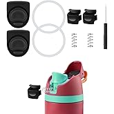 lasuroa 7pcs Water Bottle Replacement Parts for Owala, Water Bottle Seal Ring Stopper Replacement Button Replacement Water Bottle Accessories Compatible with Owala FreeSip 19/24/32/40oz