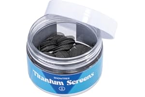 SnowTree - Titanium Screens - Replacement Screens for Your Glass Pieces - Titanium Metal Mesh for Superior Strength & Safety – Higher Heat Resistance (100, 0.75")
