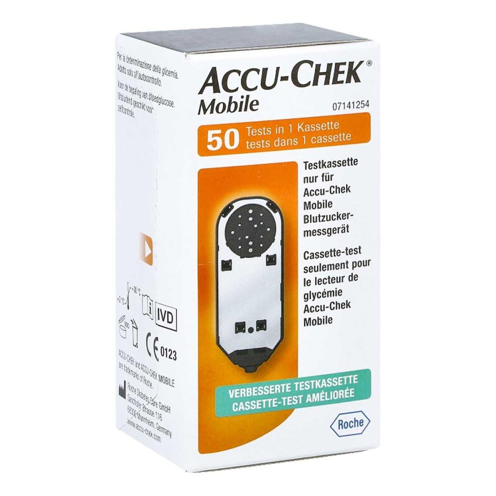 Accu-Chek 4026324 Mobile Test Cassette, 50 Test, 100g