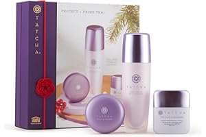 Tatcha Protect and Prime Trio | Pore-Blurring Liquid Silk Canvas, Mini Silk Powder, and Mini Silk SPF ($103 Value)
