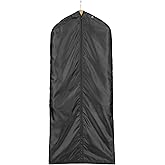 Lewis N. Clark Travel Garment Bag Cover for Airplane, Car, Everyday Use-Heavy-Duty, Lightweight, Water-Resistant, Perfect for Suits, Dresses, or Uniforms, 47” Length, Black, One Size