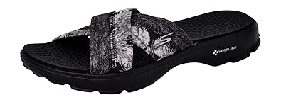 skechers women's performance go walk fiji flip flop