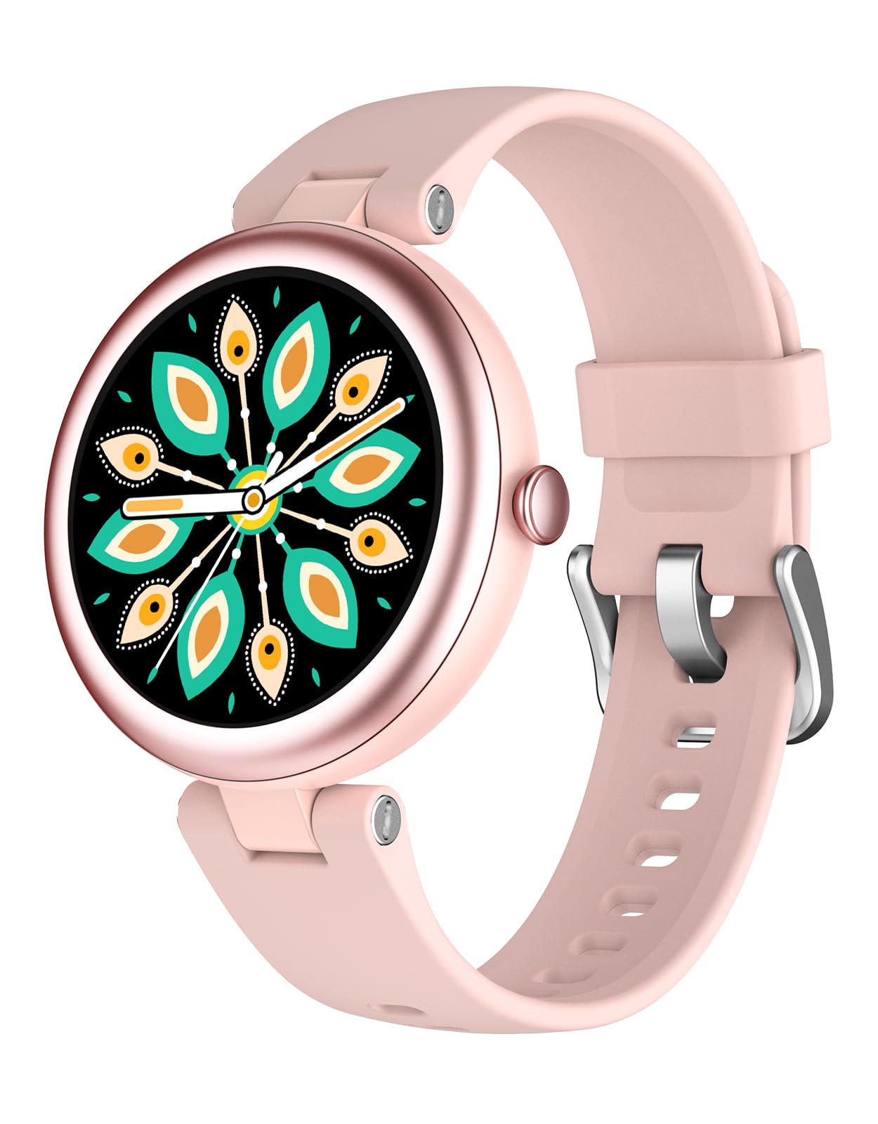 SHANG WING Lynn Smartwatches for Women,1.1inch Display Screen Fitness Watch for Women,Small Stylish Smart Watch with Pedometer Sleep Monitor SpO2-Monitor Heart Rate Fitness Watch for Android iOS