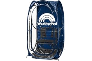 UNDER THE WEATHER WeatherPod® The Original Shark Tank MyPod™ 1-2 Person Pop-Up Pod - Stay Warm, Dry, and Out of The Sun - Weather Pod for Sports, Rain, or Wind - Simple to Set Up and Tear Down