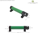 LightHouse 305mm 45W Eco Heat Greenhouse Heater Green Black view 6