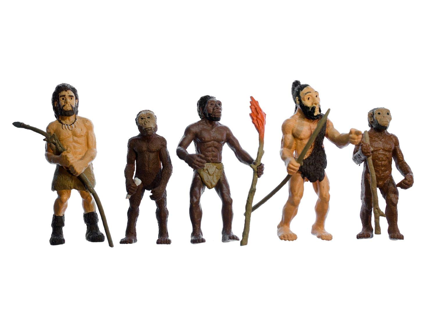 Miniblings 5pcs Evolution Of Man Figures Figurines Human History Neanderthal Humanity