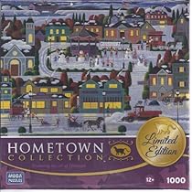 Hometown Collection Limited Edition 1000 Piece Puzzle Featuring the Art of Heronim - Best of Snow by Mega Puzzles