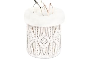 OPULANE 2 in 1 Glasses Holder, Anti-scratch Plush Lined Eyeglass Holder Stand for Nightstand Desk Eye-glass Storage Organizer