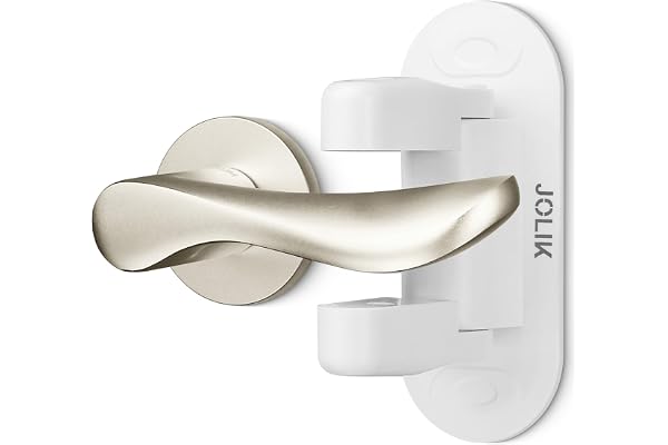 Jolik Door Lever Lock (2 Pack) Child Proof Doors & Handles Premium Bonding Adhesive - Child Safety
