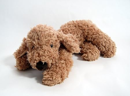 Amazon モコモコ素材で瞳が愛らしい トイプードル モコ キャメル ぬいぐるみ おもちゃ