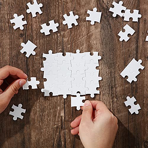 24 Sheets Sublimation Blank Puzzle Jigsaw Puzzles DIY Heat Press Blank