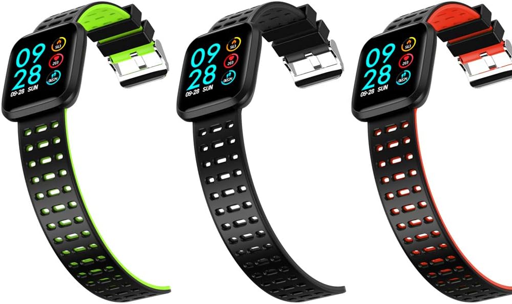 KUNGIX 3 Packs Bandas de Reloj Q8 Smart Watch, Correa Deportiva de ...