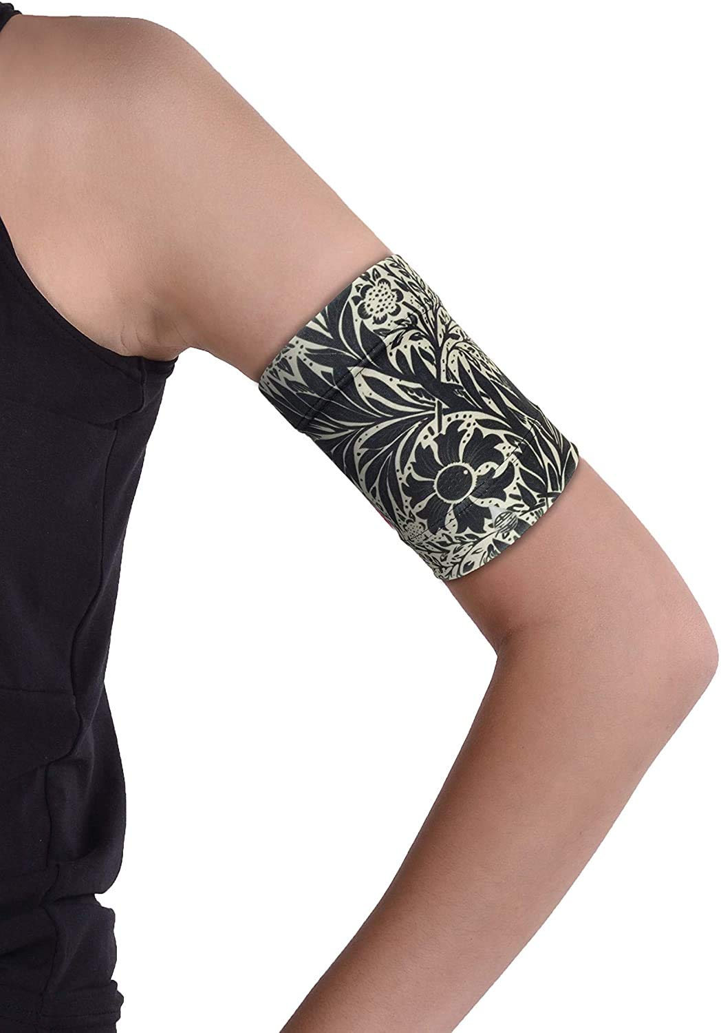 Dia-Band, Armband for CGM Freestyle Libre, Medtronic, Dexcom or Omnipod - Comfortable and Reusable Diabetic Armband for Glucose Sensor. (L (29-32 cm))